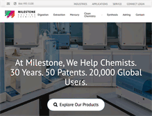 Tablet Screenshot of milestonesci.com